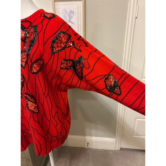 Eminent | Vintage Lambswool Sequins Sweater | Large - Picture 6 of 10